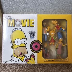 The Simpsons Movie Widescreen DVD 2 Pack With Exclusive Figurines